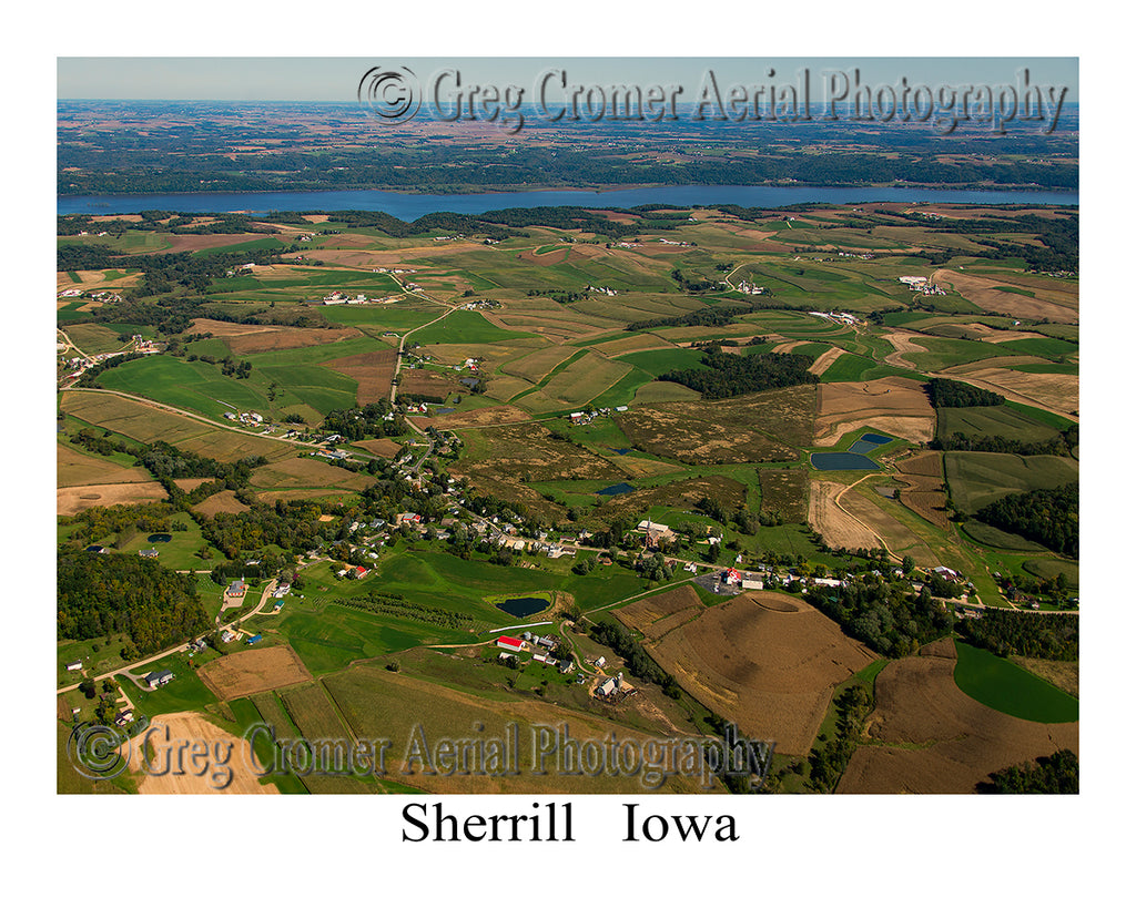 Aerial Photo of Sherrill, Iowa