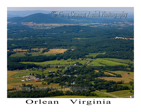 Aerial Photo of Orlean, Virginia