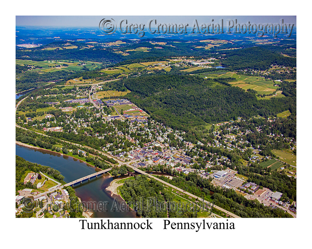 Aerial Photo of Tunkhannock, Pennsylvania