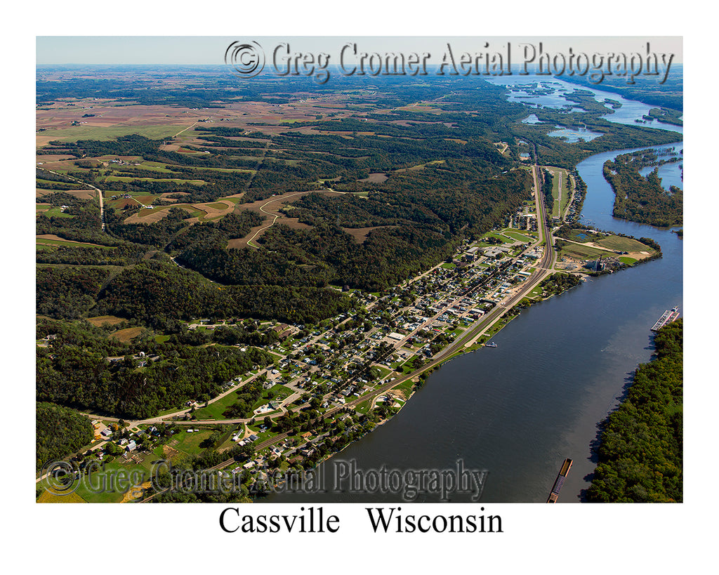 Aerial Photo of Cassville, Wisconsin