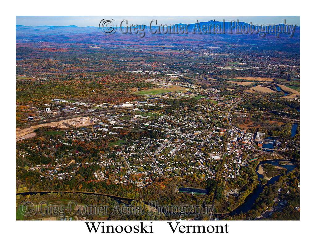 Aerial Photo of Winooski, Vermont