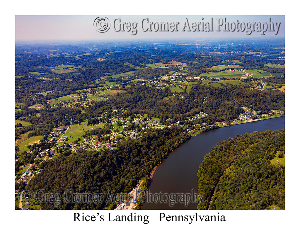 Aerial Photo of Rices Landing, Pennsylvania
