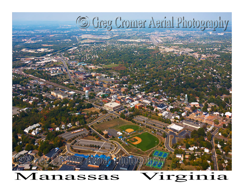 Aerial Photo of Manassas, Virginia