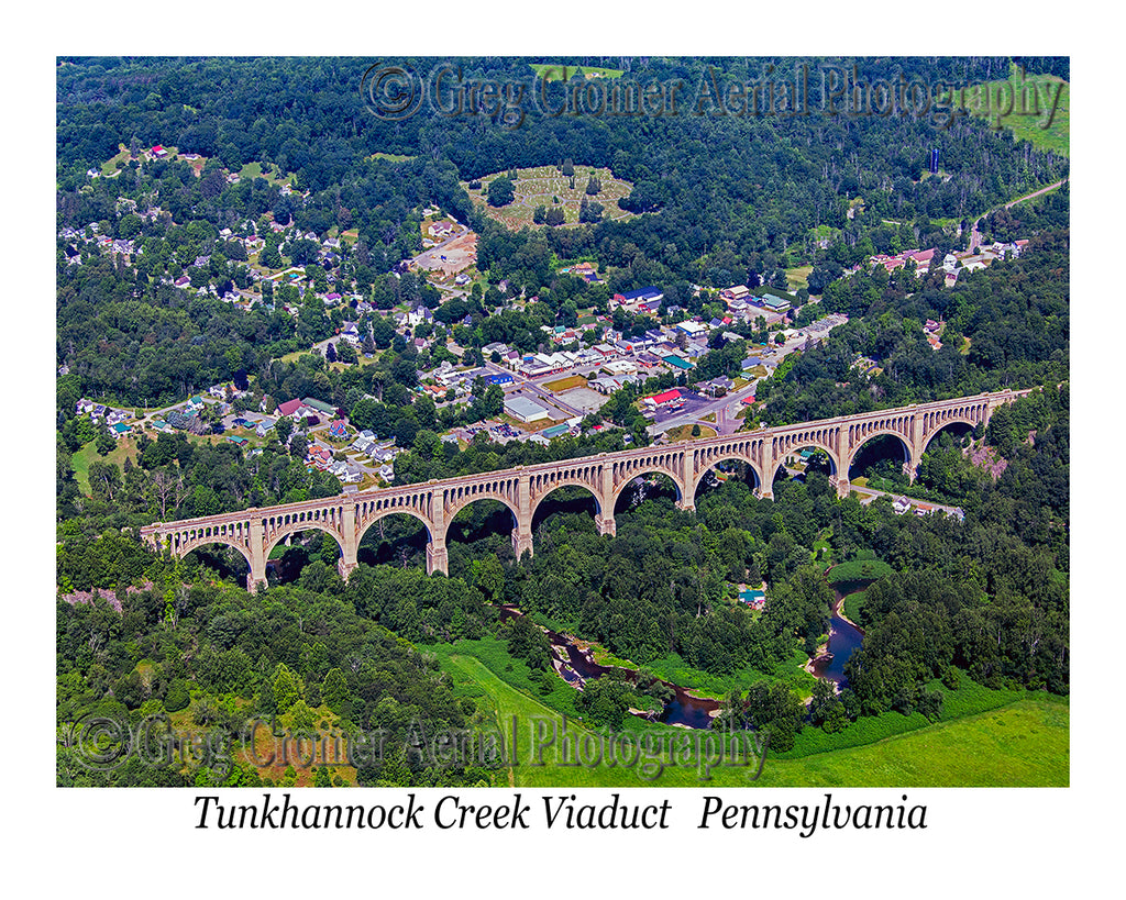 Aerial Photo of Tuckhannock Creek Viaduct - Nicholson, Pennsylvania