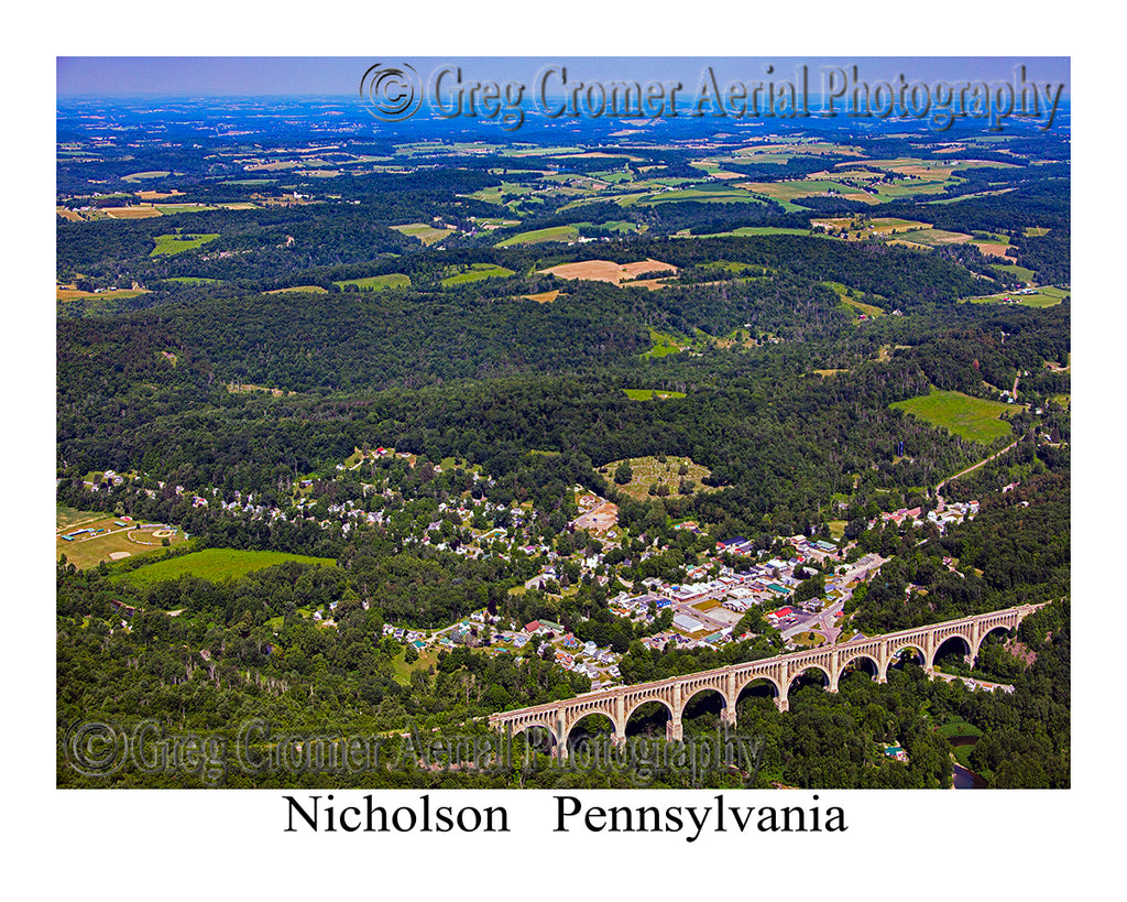 Aerial Photo of Nicholson, Pennsylvania