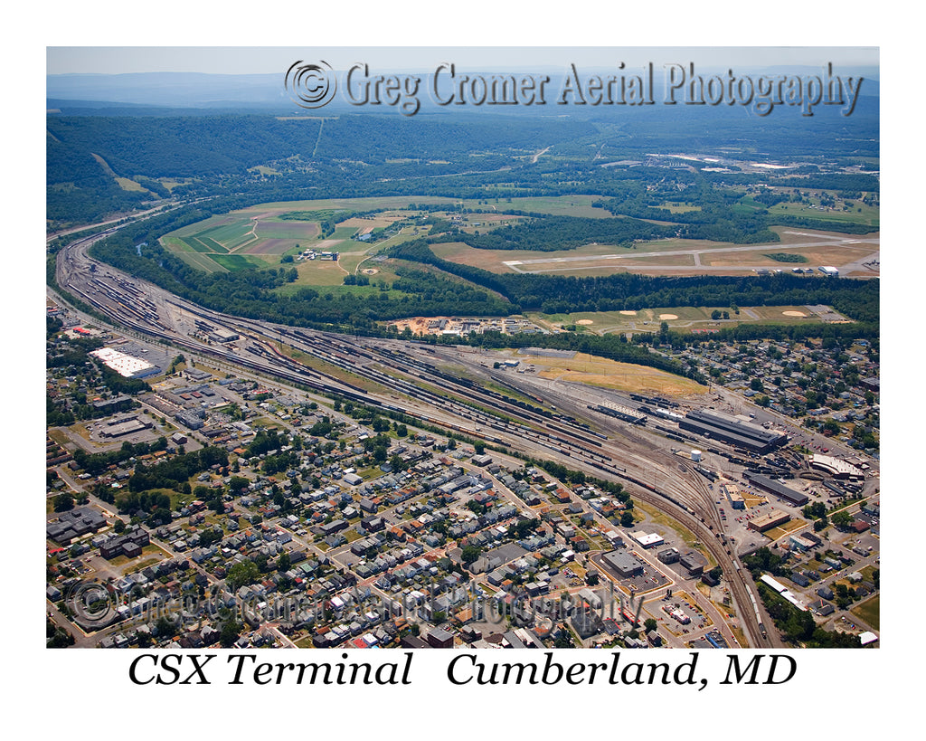 Aerial Photo of CSX Terminal - Cumberland, Maryland