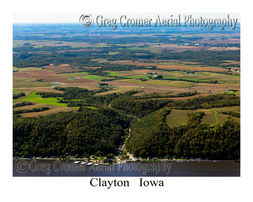 Aerial Photo of Clayton, Iowa
