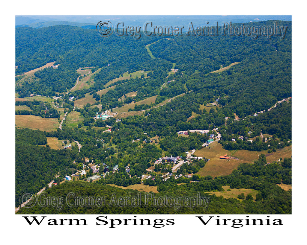 Aerial Photo of Warm Springs, Virginia
