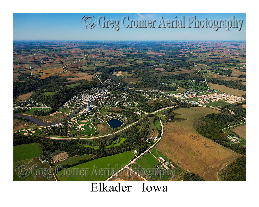 Aerial Photo of Elkader, Iowa