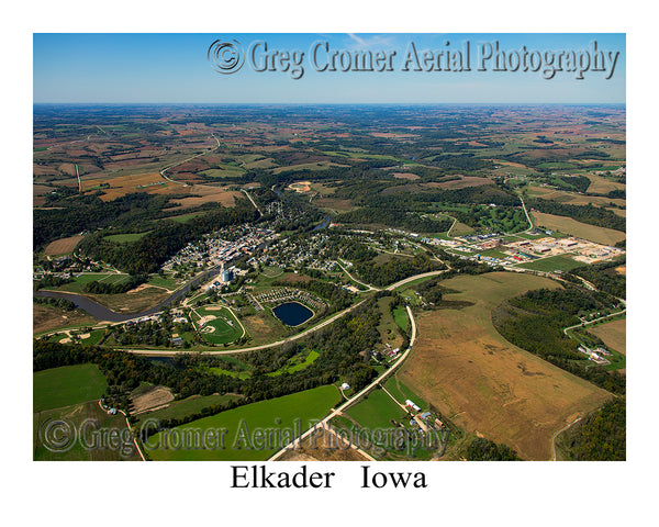 Aerial Photo of Elkader, Iowa