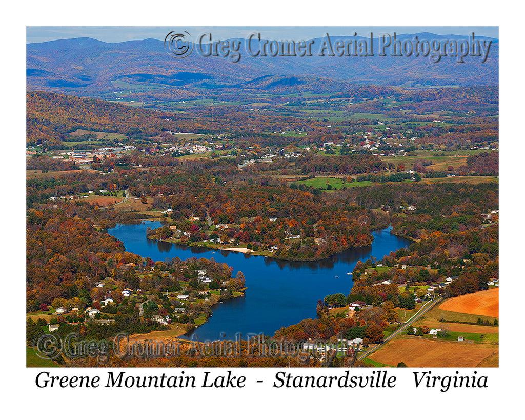 Aerial Photo of Greene Mountain Lake - Stanardsville, Virginia