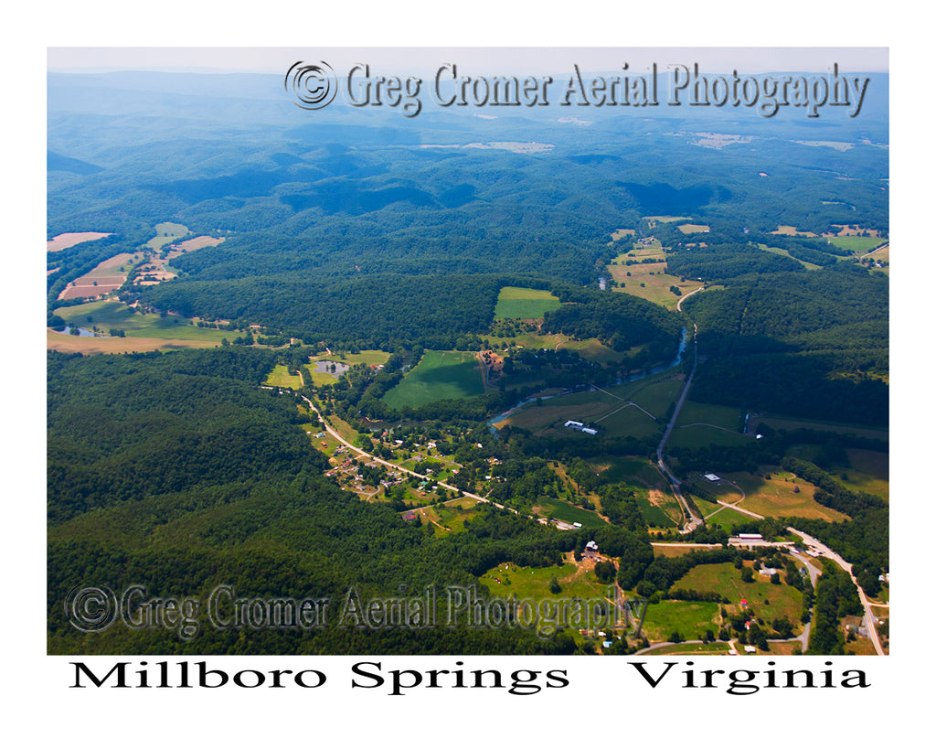 Aerial Photo of Millboro Springs, Virginia
