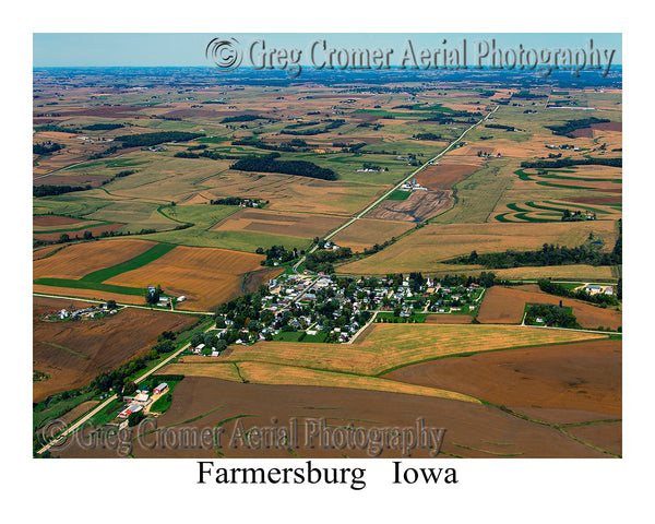 Aerial Photo of Farmersburg, Iowa