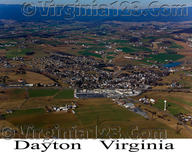 Aerial Photo of Dayton, Virginia