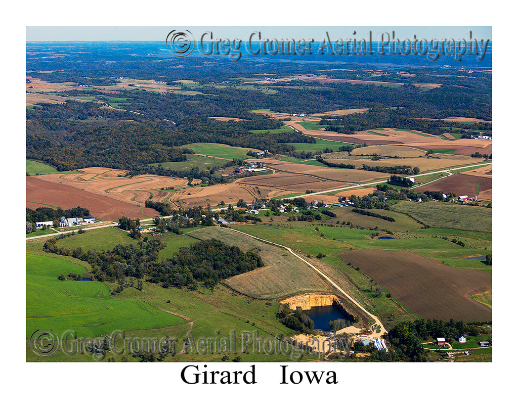 Aerial Photo of Girard, Iowa