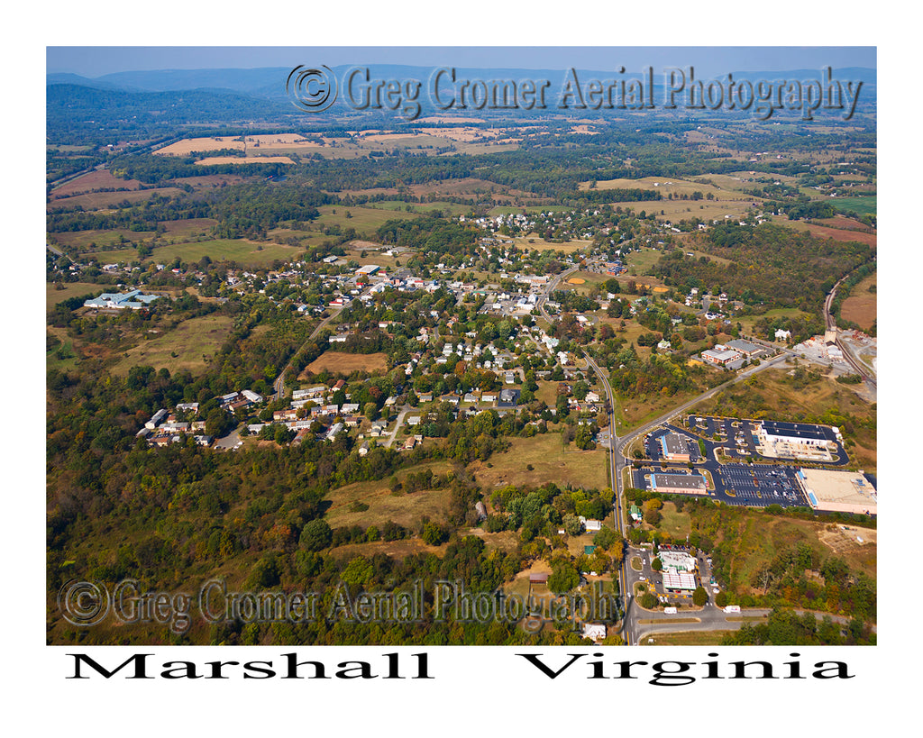 Aerial Photo of Marshall, Virginia