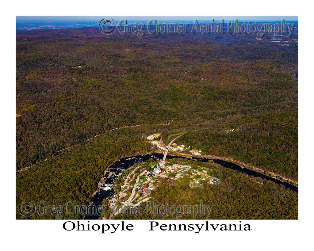 Aerial Photo of Ohiopyle, Pennsylvania