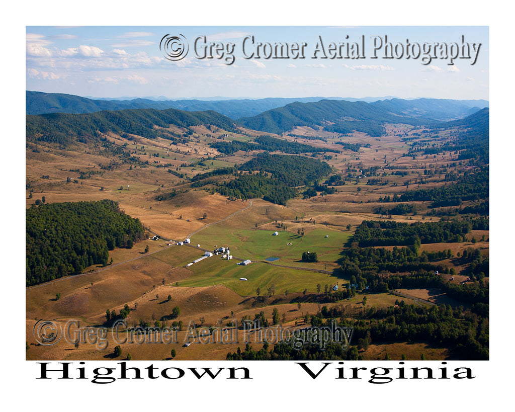 Aerial Photo of Hightown, Virginia