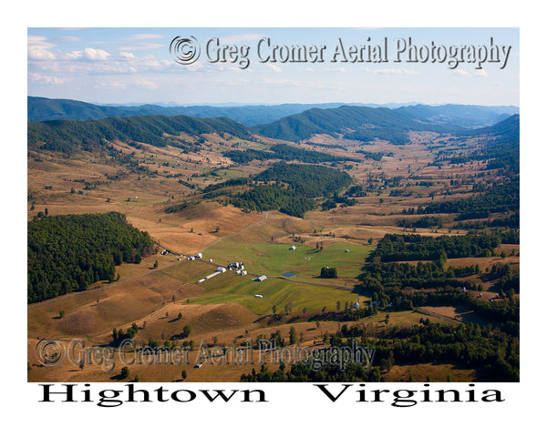 Aerial Photo of Hightown, Virginia