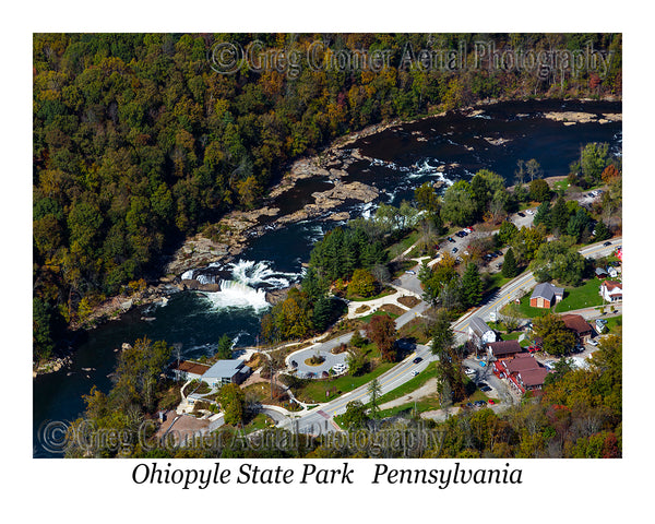 Aerial Photo of Ohiopyle State Park, Pennsylvania