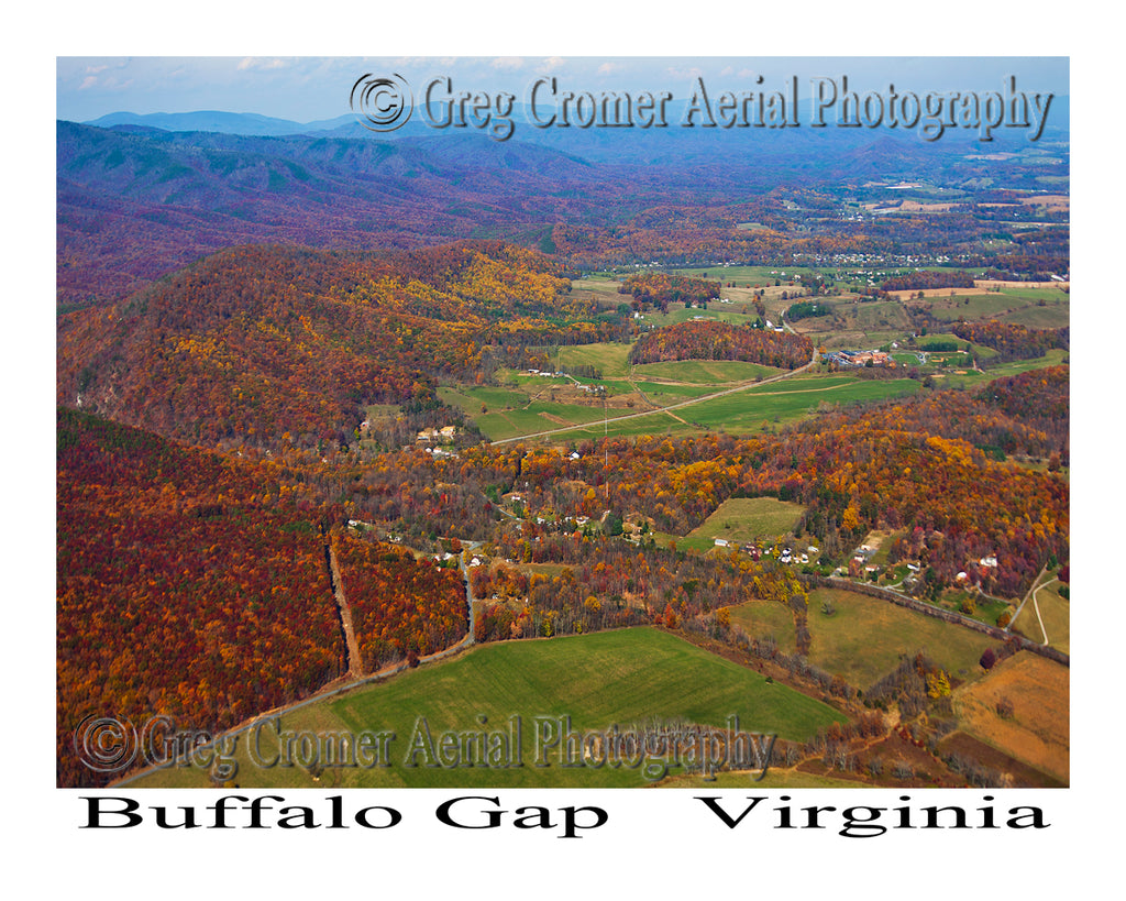 Aerial Photo of Buffalo Gap, Virginia