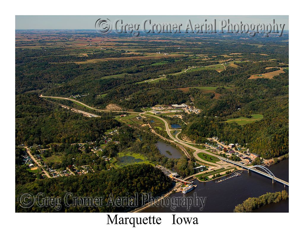 Aerial Photo of Marquette, Iowa