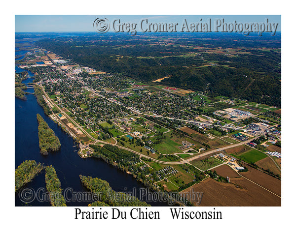 Aerial Photo of Prairie du Chien, Wisconsin