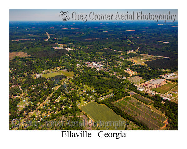 Aerial Photo of Ellaville, Georgia
