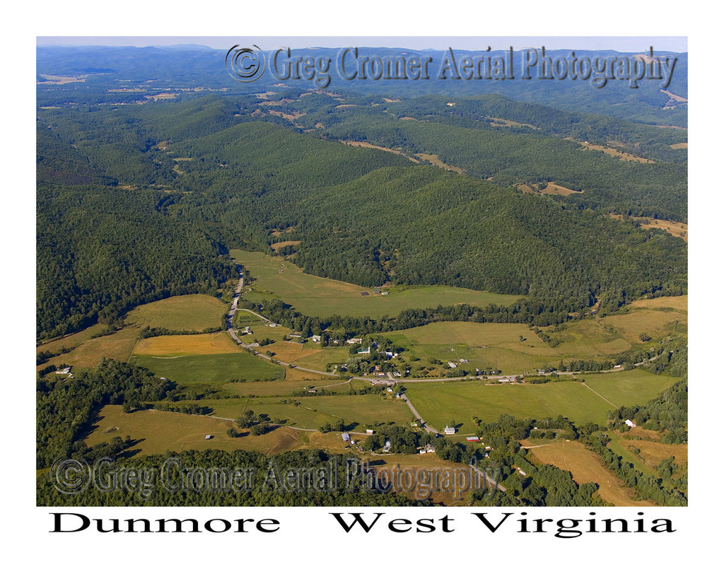 Aerial Photo of Dunmore, West Virginia