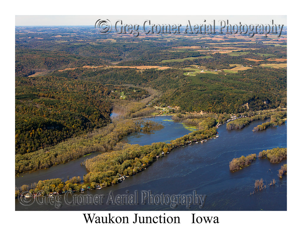 Aerial Photo of Waukon Junction, Iowa
