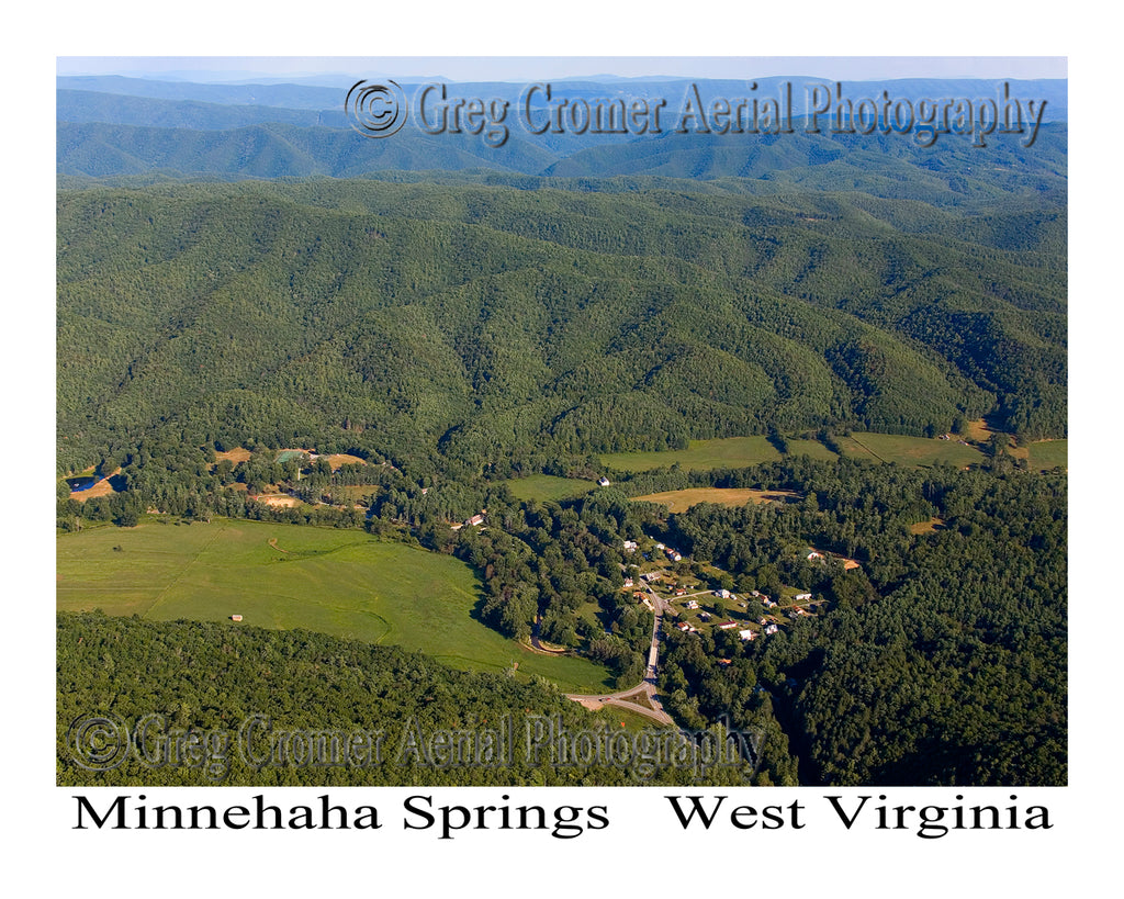 Aerial Photo of Minnehaha Springs, West Virginia