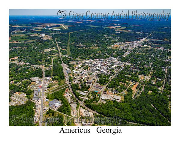 Aerial Photo of Americus, Georgia
