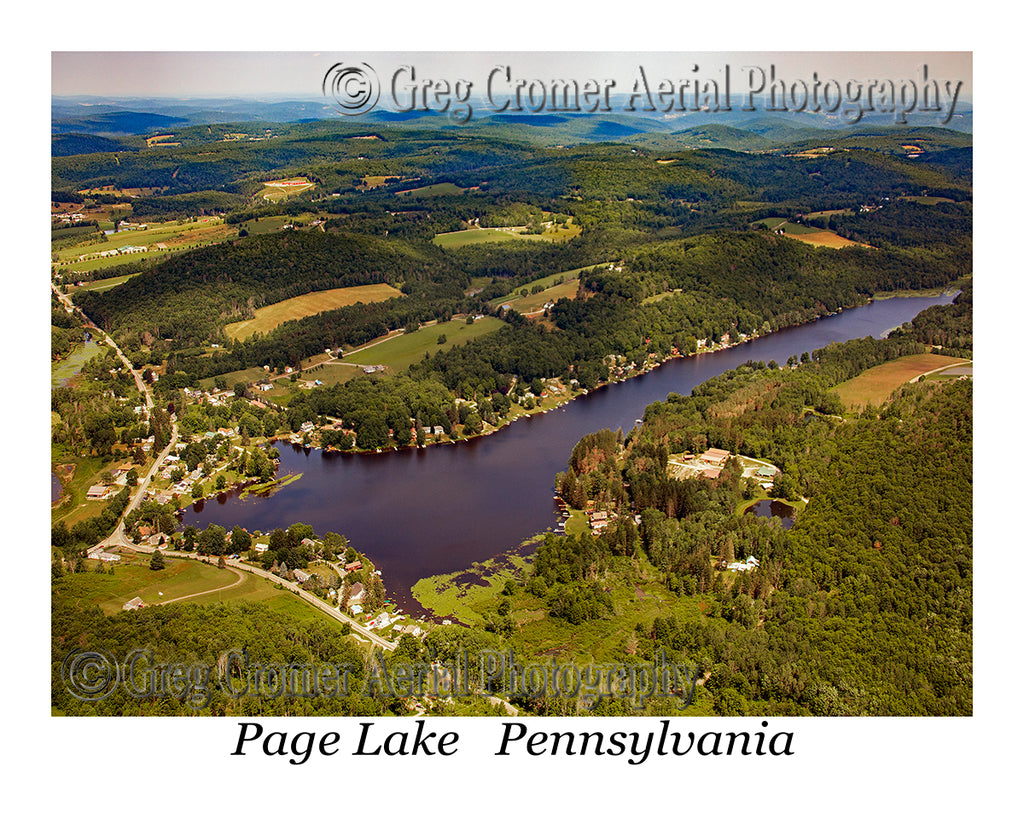 Aerial Photo of Page Lake - New Milton Township, Pennsylvania