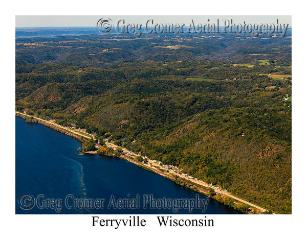 Aerial Photo of Ferryville, Wisconsin