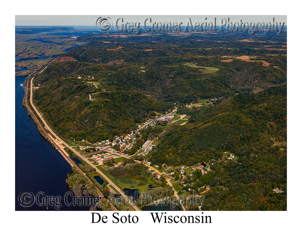 Aerial Photo of De Soto, Wisconsin