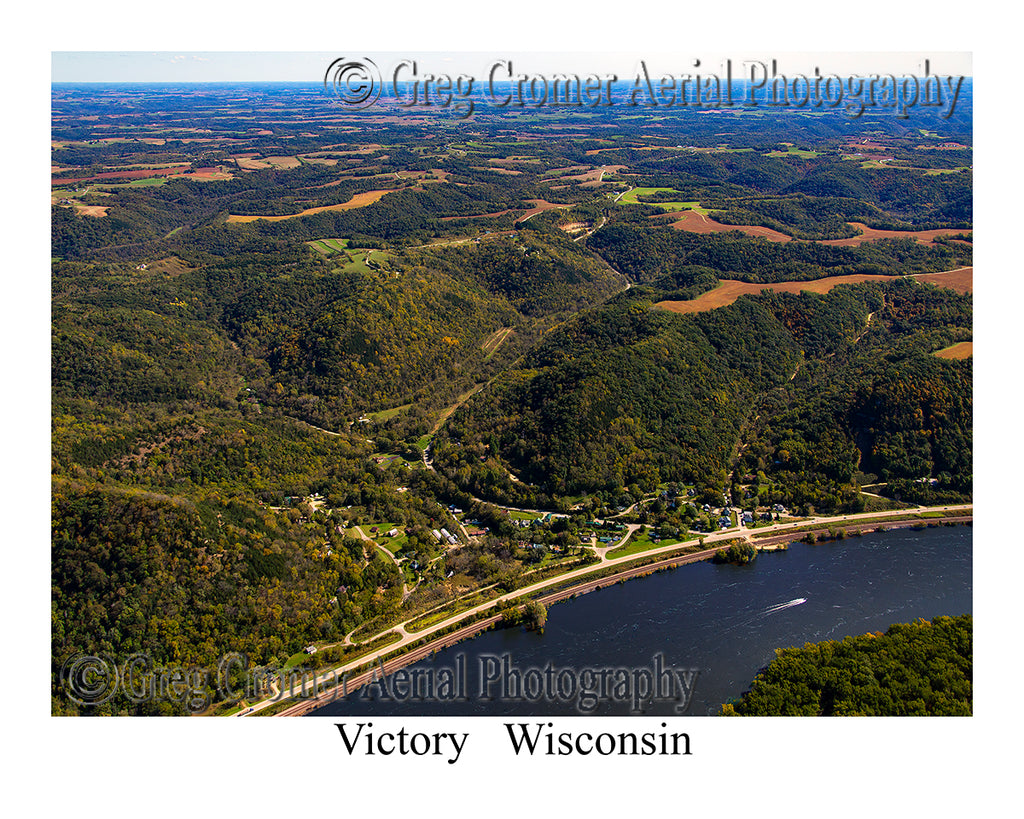 Aerial Photo of Victory, Wisconsin