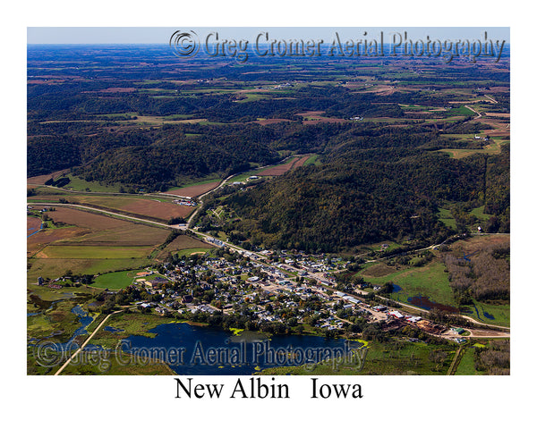 Aerial Photo of New Albin, Iowa