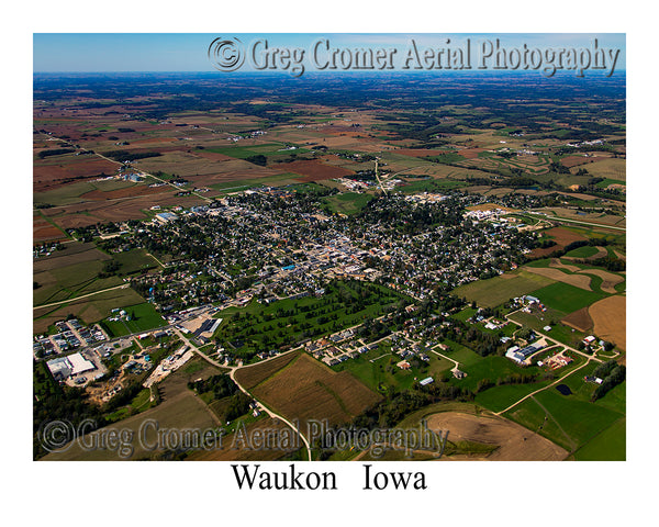 Aerial Photo of Waukon, Iowa