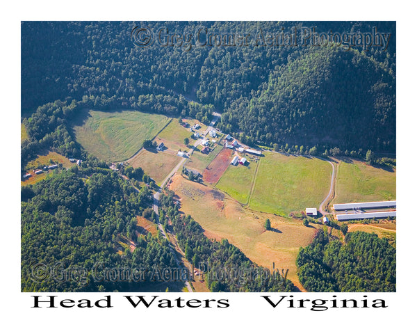 Aerial Photo of Head Waters, Virginia