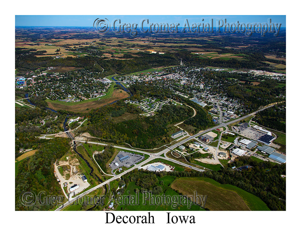 Aerial Photo of Decorah, Iowa