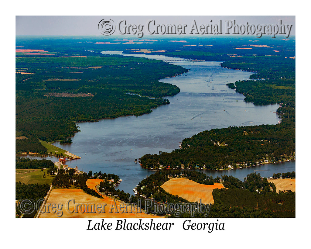 Aerial Photo of Lake Blackshear, Georgia