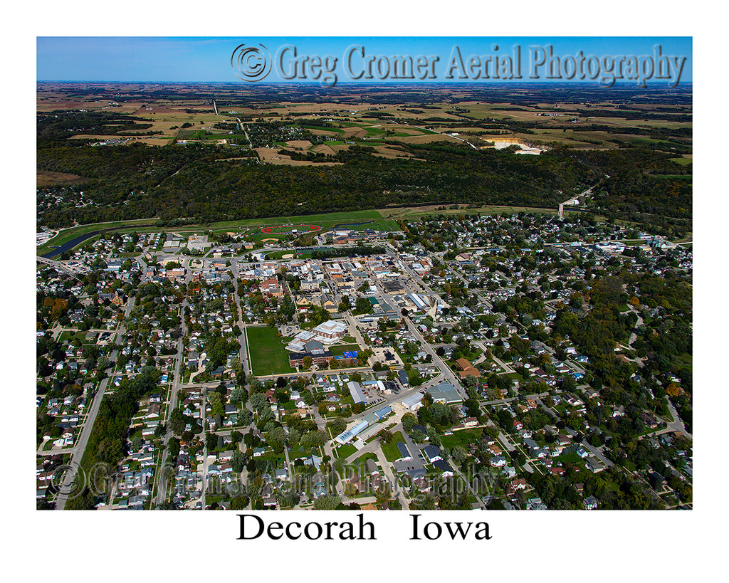 Aerial Photo of Decorah, Iowa