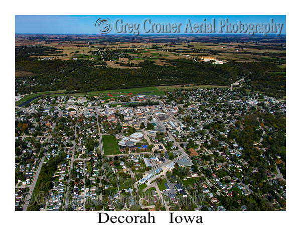Aerial Photo of Decorah, Iowa