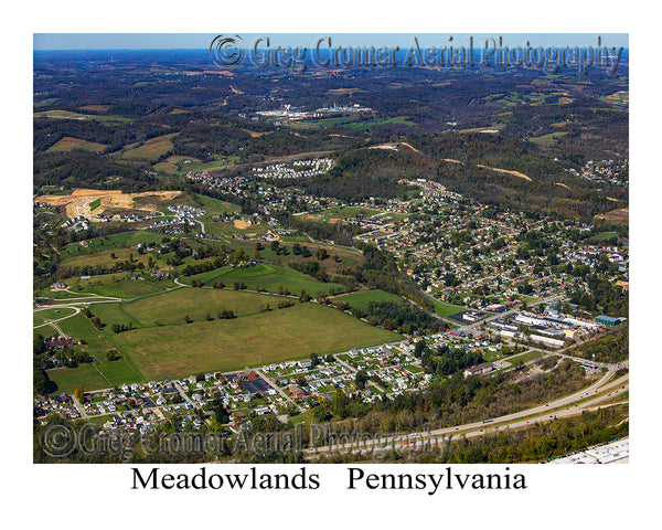 Aerial Photo of Meadowlands, Pennsylvania