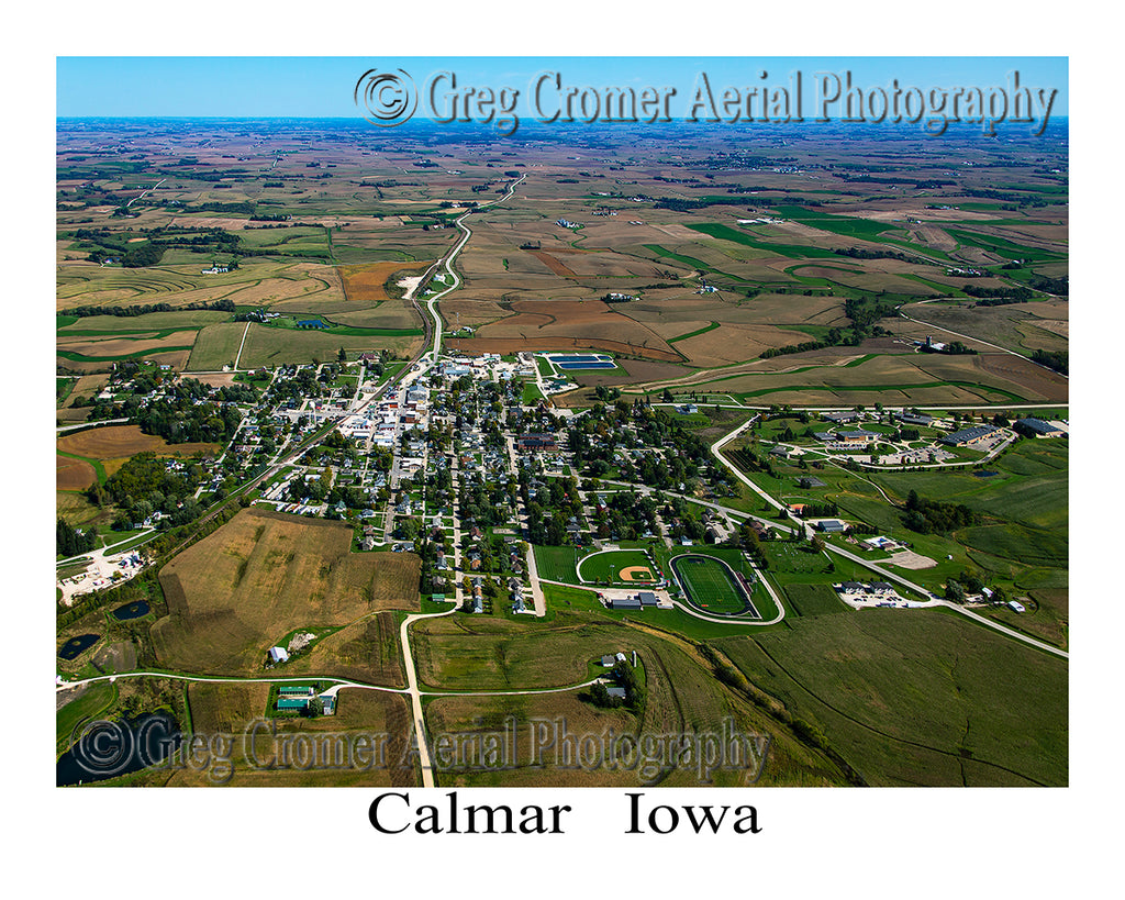 Aerial Photo of Calmar, Iowa