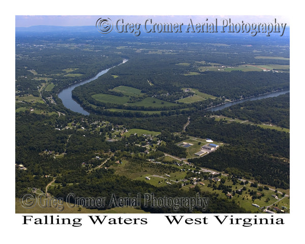 Aerial Photo of Falling Waters, West Virginia