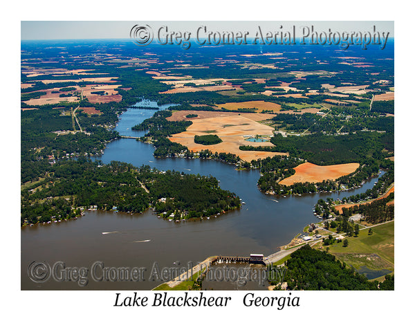 Aerial Photo of Lake Blackshear, Georgia