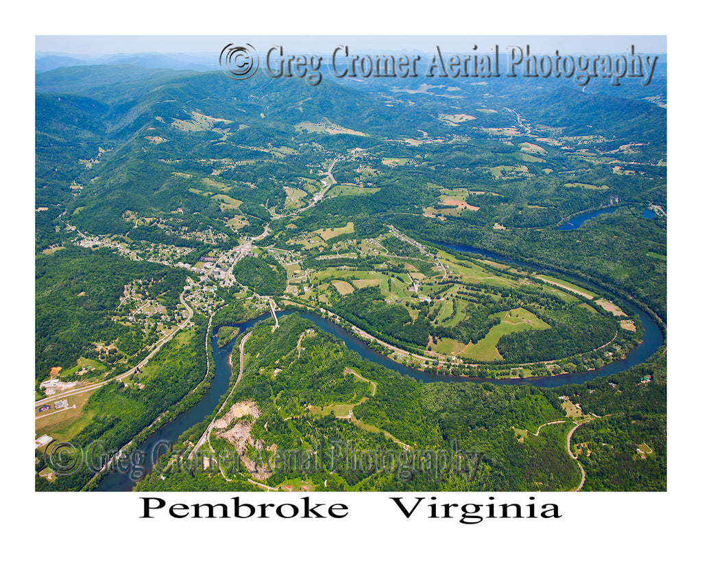 Aerial Photo of Pembroke, Virginia