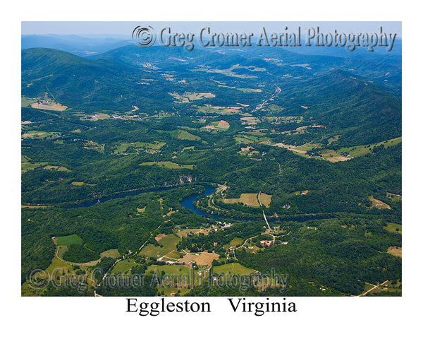 Aerial Photo of Eggleston, Virginia
