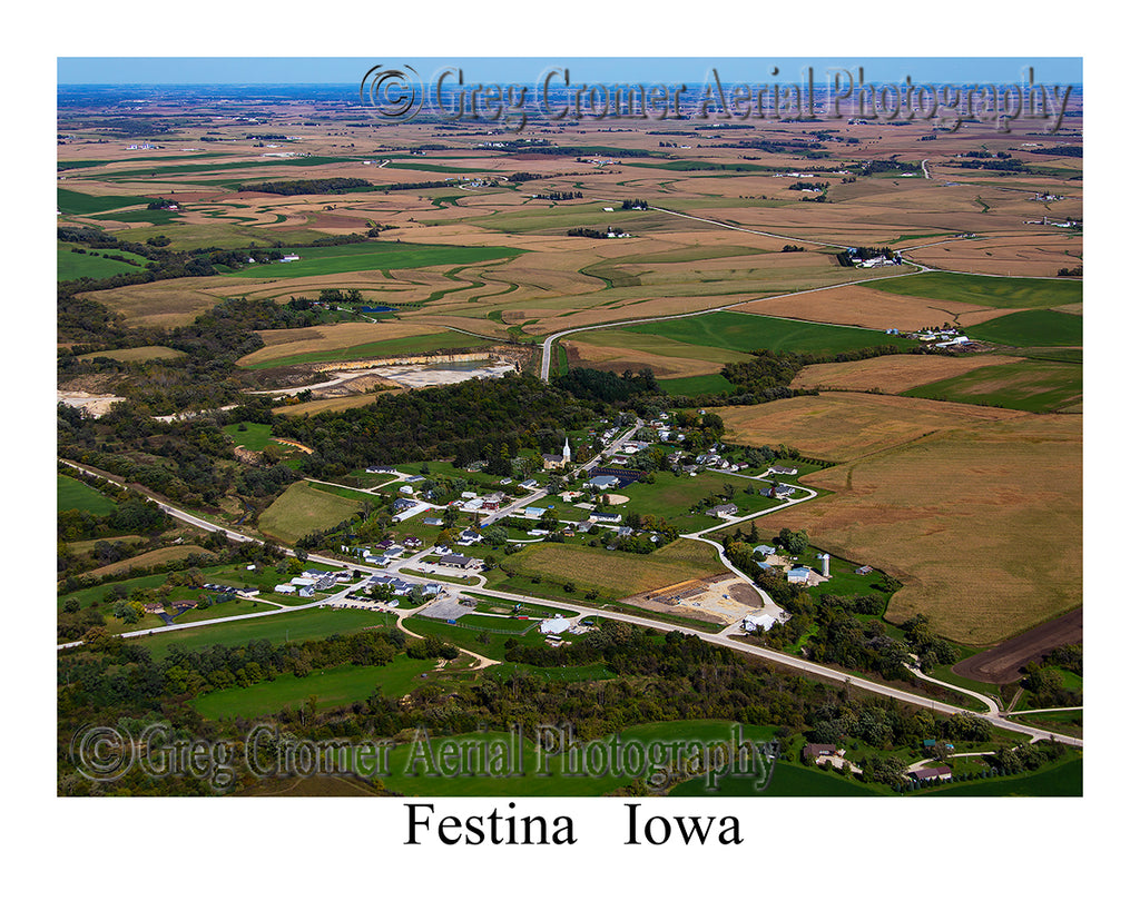 Aerial Photo of Festina, Iowa